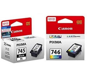 Canon New 745xl/746 745 XL & 746 [SET OF 2] Tri-Color Ink Cartridge image